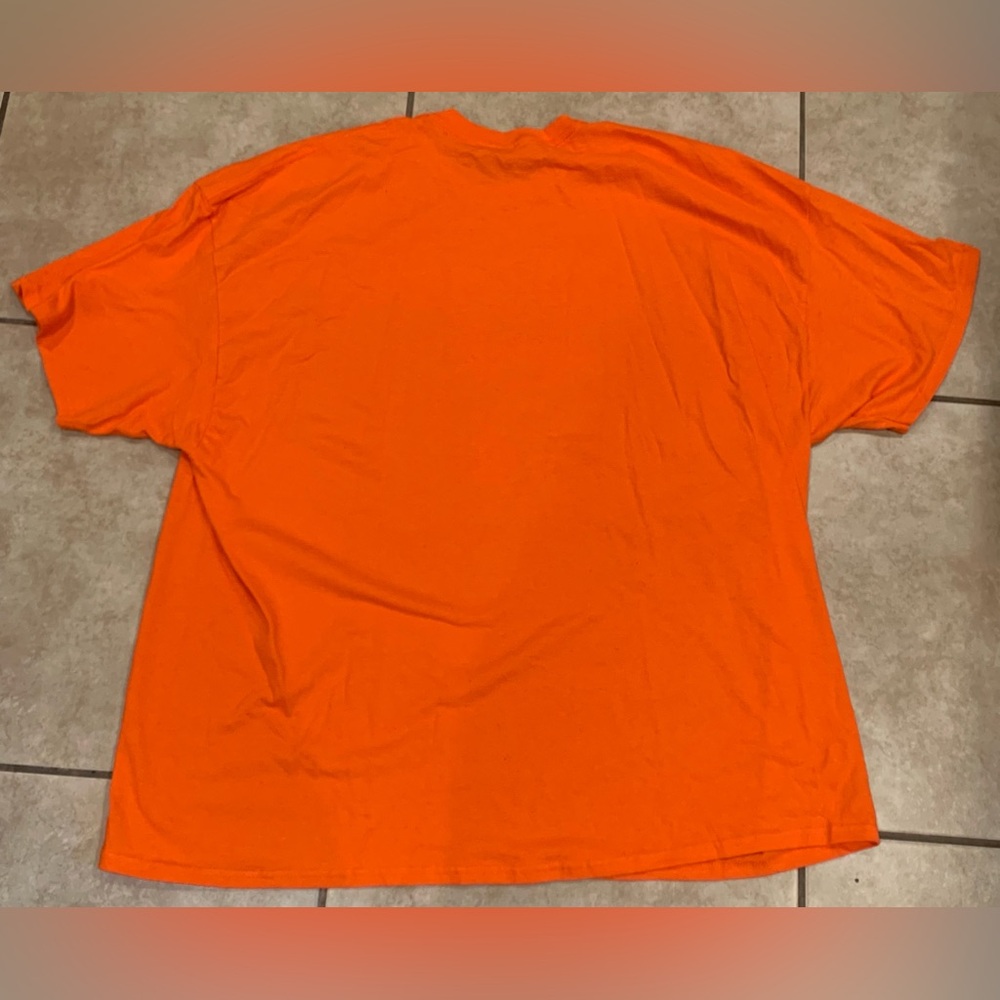 4XL Orange T-Shirt. Heavy Cotton. I Put Animal Abusers to Sleep - Picture 2 of 4